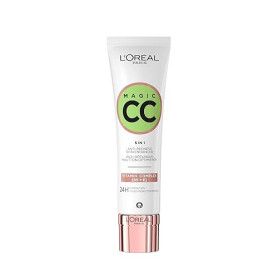 L'Oréal Paris - CC Crème 5-en-1 - Crème Universelle Anti-Rougeurs - Enrichie en Vitamines B5 et E - Hydratation 24H - Peaux Sens