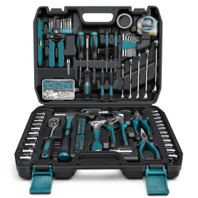 Sundpey Boite a Outils Complete 281 pièces - Caisse a outil pour Hommes et Femmes Malette Outils Complet Avec Ensemble de Clés à
