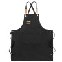 Tabliers Toile, Tabliers de Travail pour Hommes Femmes, Tabliers de Chef avec Sangle Réglable et 3 Poches, Tablier pour Serveurs