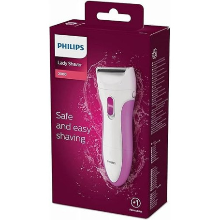 Philips Rasoir electrique feminin, Rose (modele HP6341/00)