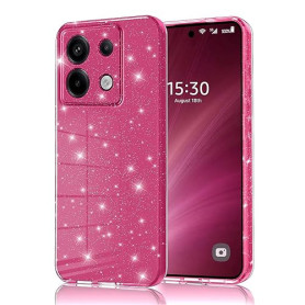 Eherui Coque pour Xiaomi Redmi Note 13 Pro 5G / Poco X6 Glitter, Silicone Paillette Anti-Traces de Doigts, Anti-Chocs,Protection