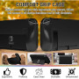 Orzly Kit d'accessoires conçu pour Les Accessoires Nintendo Switch Geeks et boîtier de Console OLED et Protecteur d'écran, poign