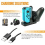 Orzly Kit d'accessoires conçu pour Les Accessoires Nintendo Switch Geeks et boîtier de Console OLED et Protecteur d'écran, poign