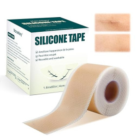 Pansement Silicone Cicatriciel, Bande Réutilisable et Découpable Pour le Soin Quotidien, Aide à Améliorer l'Apparence, Aide à Un