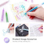 Languo Lot de 216 stylos à encre gel acrylique avec paillettes - 144 stylos de peinture acrylique et 72 stylos à paillettes pour