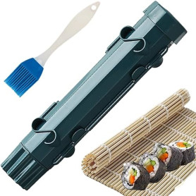 3 pièces Kit Sushi Complet, Sushi Maker, Kit Cuisine For Sushi Making, Appareil A Sushi Comprend Sushi Bazooka, Natte Sushi, Bro