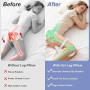 LITSPOT Oreiller de Jambe Oreiller de Genou Ergonomique avec Mousse à Mémoire de Forme pour Dormir pour Soulager la Pression - H