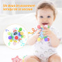 Jouet Dentition Bebe Balle Pour Naissance 0-3 Mois, Sensorielle Jeux d’Eveil Hochet Bébé de développement, Educatif Cadeau Enfan