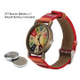 SALUTUYA Montre bohème, Montre Femme Pas Cher Montre Vintage Femme Montre Hippie Multicolore Bracelet en Cuir PU Style bohème La