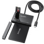 SUIDEK Adaptateur SSD M.2 NVMe, Lecteur de Disque Dur Type-C 10Gbps vers M2 et SATA, Boîtier SSD Externe PCIe NVMe pour Toutes L