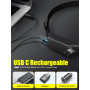 UNBON Lampe Frontale LED Ultra Puissante, Lampe Frontale Rechargeable USB C avec 5 Modes d’Éclairage, Détecteur de Mouvement, IP