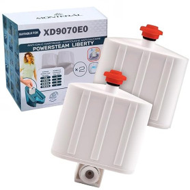 MONTERAL XD9070E0 pour Tefal Liberty Powersteam Cartouche Anti Calcaire Set 2 Adapté pour Calor pour Rowenta Centrale Vapeur