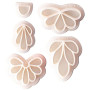 VZU Mini Emporte Pièces en Argile Polymère,5 Formes de Fleurs, Emporte Piece Fleur,pour Boucles d'oreilles, pour la Fabrication