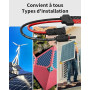 enernova Y Type Connecteur Solar, 4mm²-6mm² Y Connecteurs Câble Solaire, IP68 Étanche Câble Panneau Solaire, 30A DC1500V pour Pa