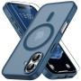 Vansdon Magnétique Coque pour iPhone 17 avec 1 Verre Trempé, Compatible avec MagSafe, Protection Contre Les Chutes de qualité Mi