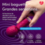 Lovehoney Vibromasseur mini wand femmes | Masseur vibrant type wand, sextoy femme | Stimulateur clitoridien compact en silicone
