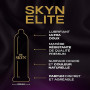 Skyn Elite : Lot de 20 Préservatifs sans latex Skynfeel pour Homme / Taille Régulière, Ultra-Fins et Doux, Forme Droite et Lisse