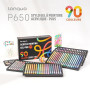languo Lot de 90 stylos à encre gel acrylique 3D à pointe ogive de 1 mm pour papier noir, roche, verre, tissu, loisirs créatifs