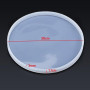 ANBOO Moule en silicone époxy de 30 cm - Grand plateau rond en silicone - Moule de table en résine époxy pour rivière café burea