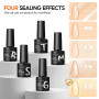 PEACECOLOR 40pcs Vernis Semi Permanent, 35 Couleurs Vernis Gel UV Semi Permanent Blanc Rouge Rose Bleu avec 5pcs Base Top Coat V