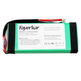 Fayerkar Batterie neuve adaptée pour la batterie audio Bluetooth JBL Boombox, God of War 1, GSP0931134 01 (7,4 V 12000 mAh)