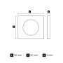 LEGRAND - Plaque Céliane - Plaque de Finition pour Prises et Interrupteurs Céliane - 1 poste - Bronze satiné