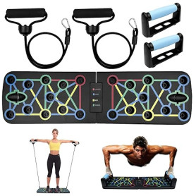 Traxenta Portable Planche Pompe, Planche Pompe Musculation avec Antiglisse Poignées, Planche Push Up, Push Up Board, Push Up Boa