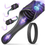 Masturbâteur Homme Mains Libres à Vibrations Par Tapotement Avec Vibromasseur De Testicules Ajustable, Masturbateurs Masculins S