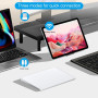 Aribrnten Trackpad Bluetooth sans 2,4 G Filaire Pavé Tactile Pavé Tactile Rechargeable Pavé Tactile Souris pour Ordinateur Porta