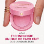 BOURJOIS - Boîte Ronde Blush 74 Rose Ambre - Piceau & Miroir Intégré - Technologie Fard Cuit - Texture Fine & Légère - Facile À