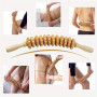 Rouleau de massage en bois de hêtre, 43 cm de long, pour massage du corps et des jambes, thérapie des points de déclenchement