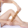 Rouleau de massage en bois de hêtre, 43 cm de long, pour massage du corps et des jambes, thérapie des points de déclenchement