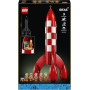 LEGO Ideas La Fusée de Tintin - Maquette de Navette Spatiale pour Adulte - Décoration de Bureau DIY avec 5 Minifigurines & Figur