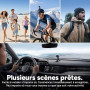 SJCAM C110Plus Mini Caméra Vlog Sport 4K sans Carte, Caméra Corporelle 170° FOV, Enregistrement Audio et Vidéo, 8X Zoom, Stabili
