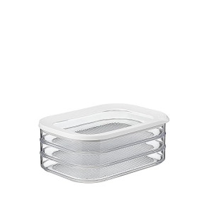 Mepal - Modula boîte à charcuterie 3 étages – Blanc – boîte de rangement frigo pour charcuterie - trois boîtes de conservation s