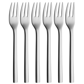 WMF 1291666046 Lot de 6 fourchettes à gâteau