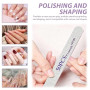 50 PCS Limes à Ongles Professionnelles 100/180 Double Face, Limes Lavables, Outil Manucure pour Ongles Gel Acrylique Naturels, A