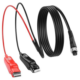 CERRXIAN Câble de batterie pour moulinet de pêche électrique, câble d'alimentation 2 broches pour moulinet de pêche électrique,