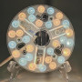 Pongnas Ventilateur de Plafond Kit de Lumière du Plafond Ventilateur LED Remplacement de la Lumière 3000K 4200K 6500K 3 Couleur
