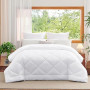 WAVVE Couette 240x260 Tempérée 300GSM en Microfibre, Édredon Lit 2 Personnes 240x260 cm pour Lit 160x200/180x200/200x200, Grand