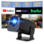 [App intégrée] Vidéoprojecteur 4K 1080P, Mini Projecteur Portable WiFi 6 BT 5.4, Projecteur Full HD 1080P Compatible Con HDMI/TV