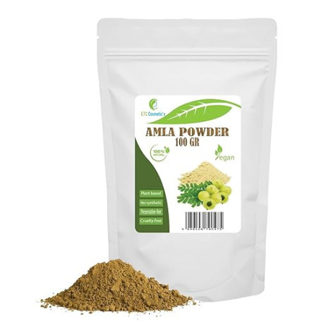 Amla poudre - 100 gr - lutte contre la chute des cheveux, les pellicules et le vieillissement prématuré