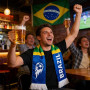 VINTORKY Écharpe de supporter de football : Argentine 2026 - Accessoire idéal pour les matchs - Écharpe homme avec pompon, acces