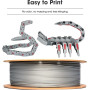 eSUN PLA Filament 1.75mm, 10KG Précision Dimensionnelle +/- 0.05mm, 1KG par Bobine, 10 Bobines pour 3D Imprimante,Noir+Blanc Fro