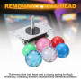 PATIKIL Joystick D'Arcade, 8 Directions 5A 12/14V Style Classique Compétition Manche Long Pour Arcade Game Machine Cabinet Pièce