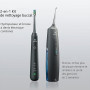 Kit de nettoyage buccal 2-1 - Hydropulseur dentaire et brosse à dents électrique - Brosse à dents et fil dentaire - Pour le nett