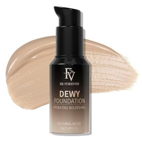 FV Fond de Teint Haute Couvrance Lumineux, Hydratant, Imperméable, Longue Tenue - Effet Peau Fraîche et Naturelle (Natural Beige