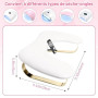 perfk Repose Main Manucure avec Support de Téléphone Réglable, Repose Main Ongle, Pose Main Manucure, Accoudoir en Forme de U Co