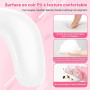 perfk Repose Main Manucure avec Support de Téléphone Réglable, Repose Main Ongle, Pose Main Manucure, Accoudoir en Forme de U Co