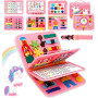 MOOING Busy Board Montessori pour Enfants, 4 Couches Planche Montessori, Jeux Montessori 1 2 3 4 5 Ans, Tableau d'Activités Appr